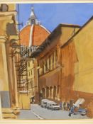 JOHN BOOTH (CONTEMPORARY SCHOOL). ITALIAN STREET SCENE. SIGNED, WATERCOLOUR. 29 x 21cms.