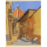 JOHN BOOTH (CONTEMPORARY SCHOOL). ITALIAN STREET SCENE. SIGNED, WATERCOLOUR. 29 x 21cms.