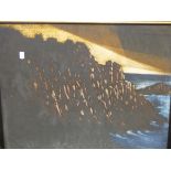 FRANCIS KELLY (1927-2012). ARR. LAND'S END. A PENCIL SIGNED LIMITED EDITION COLOUR PRINT. 52 x