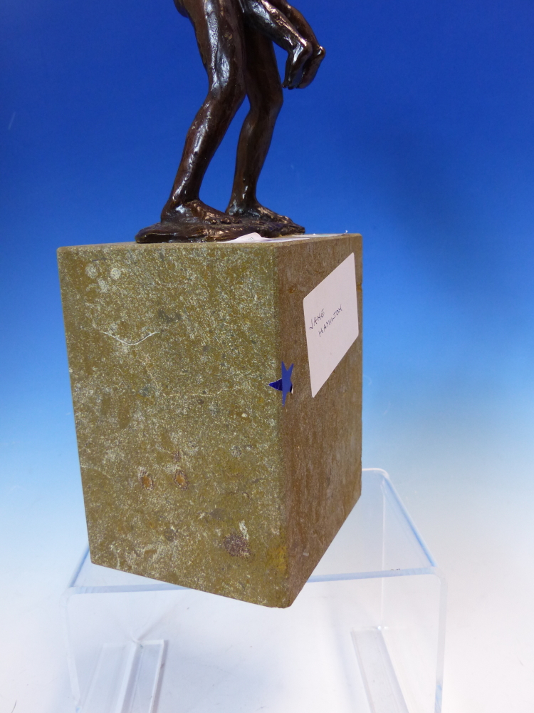 JANE HAMILTON (b. 1950). ARR. TWO BOYS. SIGNED LIMITED EDITION BRONZE, 10/10, MOUNTED ON STONE - Image 4 of 8