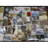 AN INTERESTING COLLECTION OF MAINLY R.P. POSTCARDS, ETC. APPROX. 300-400.