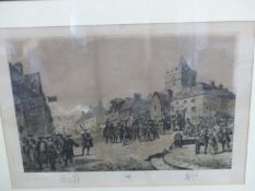 AFTER CHARLES CATTERMOLE (1832-1900). THREE ANTIQUE PRINTS DEPICTING HISTORIC GATHERINGS, EACH