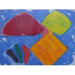 JOHN HOYLAND (1934-2011). ARR. REALM. PENCIL SIGNED LIMITED EDITION COLOUR PRINT. 62 x 73cms.