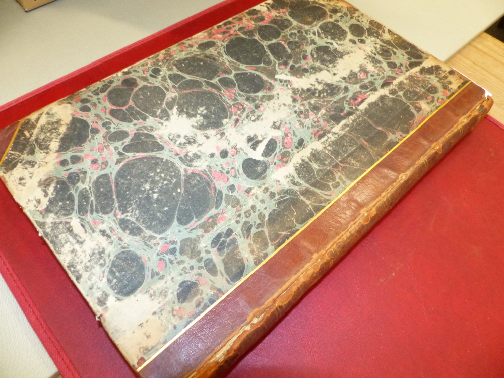 VIRGIL, OPERA, 2 VOLS, 1778., MARBLED BOARDS AND LEATHER SPINES - Image 6 of 7