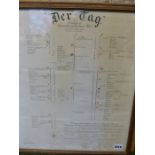 AFTER SAMUEL A BROOKS. A DIAGRAM OF THE SURRENDER OF THE GERMAN FLEET, 21ST NOVEMBER 1918 'DER TAG'.