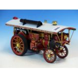 A SCALE MODEL EARL BEATTY STEAM ENGINE WITH RUBBER TYRED WHEELS AND TO POWER ANDERTON & HOWLANDS