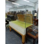 A PAIR OF BESPOKE MUSEUM QUALITY DISPLAY CABINETS. W.170 x D.90 x H.187cms.