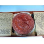 FOUR BOXED REPRODUCTION GREAT SEALS OF RICHARD THE LIONHEART, EDWARD I AND EDWARD III TOGETHER