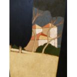 JEAN-MARC PEYTER (b.1948). ARR. PAYSAGE MEDITERRANEAN. OIL ON CANVAS, SIGNED. 97 x 47.5cms.