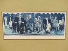 EMMA DUNBAR (b. 1961). ARR. 'FRONT ROW, HENLEY'. LIMITED EDITION COLOUR ETCHING, SIGNED. 15 x