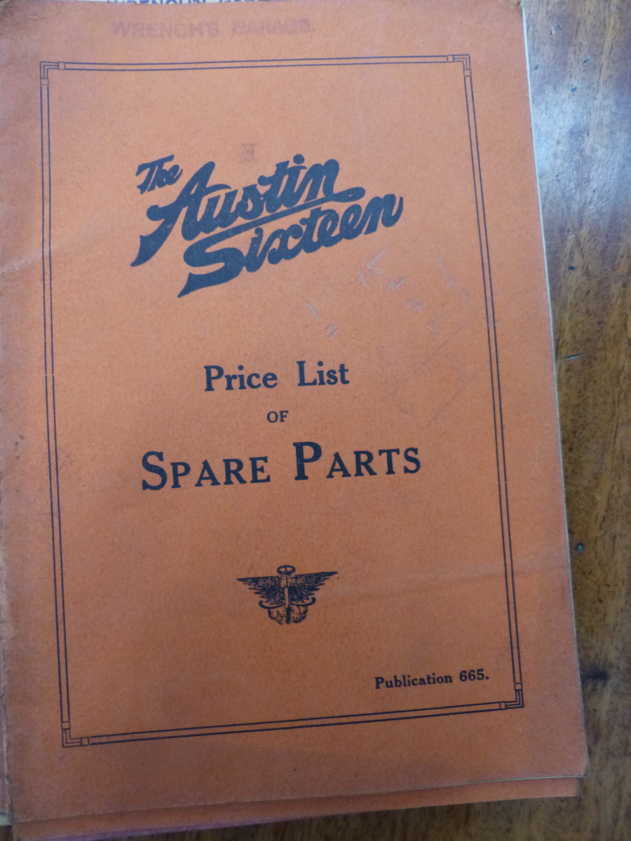 A HUDSON SUPERSIX PARTS LIST, AND ESSEX SIX CYL. INSTRUCTION BOOK, A HUDSON AND ESSEX PRICES FOR - Image 8 of 16