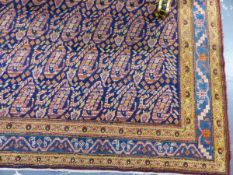 AN ANTIQUE PERSIAN COUNTRY HOUSE GALLERY CARPET. 460 x 217cms.