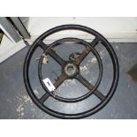 A VINTAGE MOTOR CAR STEERING WHEEL , BELIEVED MERCEDES 540K- 50CM DIA.