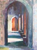 R. SHAPLEY (CONTEMPORARY SCHOOL). ARR. PASSAGEWAY, BROUGHTON CASTLE. INITIALLED AND DATED 2007,