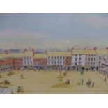 S.J. MATTISON (20th/21st.C). ARR. TWO HISTORIC VIEWS OF PRESTON, ONE ENTITLED 'THE SITE NOW OCCUPIED