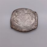 A CHARLES I SILVER HALF CROWN FROM THE YORKSHIRE HOARD DISCOVERED IN 1993.