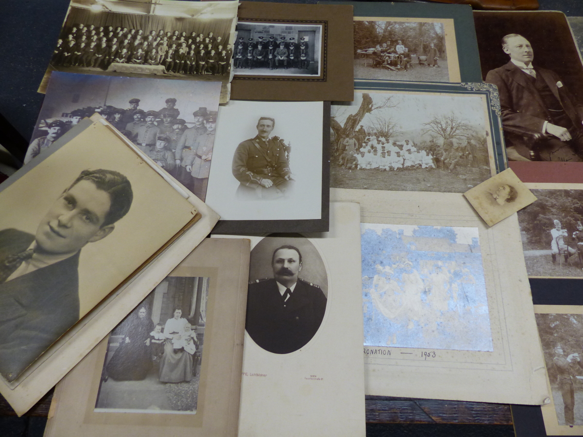 A COLLECTION OF MID 20th C. PHOTOGRAPHS VIENNESE AND NORTHERN ENGLISH FAMILIES, REGIMENTS AND - Image 2 of 16