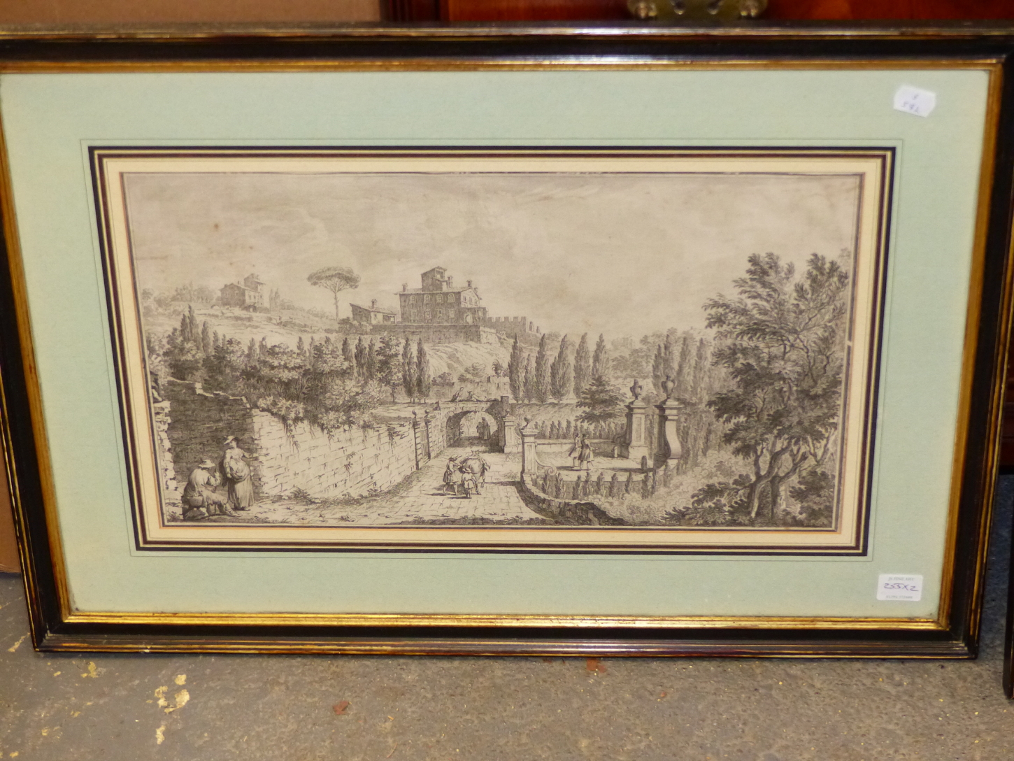 AFTER GUISEPPI ZOCCHI (1711-1767). A PAIR OF ANTIQUE ITALIAN LANDSCAPE PRINTS. 28 x 47cms (2). - Image 5 of 15