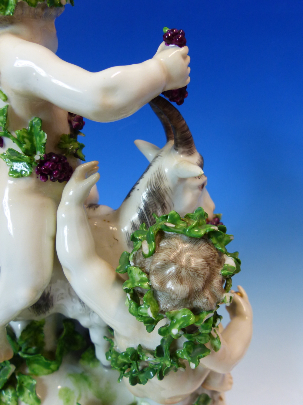 A CONTINENTAL GROUP OF BACCHIC PUTTI, ONE DRAPED IN GRAPES RIDES A GOAT WHICH SUCKLES HER KID. H - Image 7 of 12