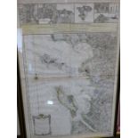 AFTER ALEXIS HUBERT JAILLOT. AN ANTIQUE HAND COLOURED FOLIO MAP ENTITLED 'CARTE DES ISLES DE REAET