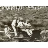 TWO PHOTOGRAPHS OF PATRICK KELLY REFEREEING H.R.H. PRINCE PHILIP, TATTON PARK, 1982 (2).