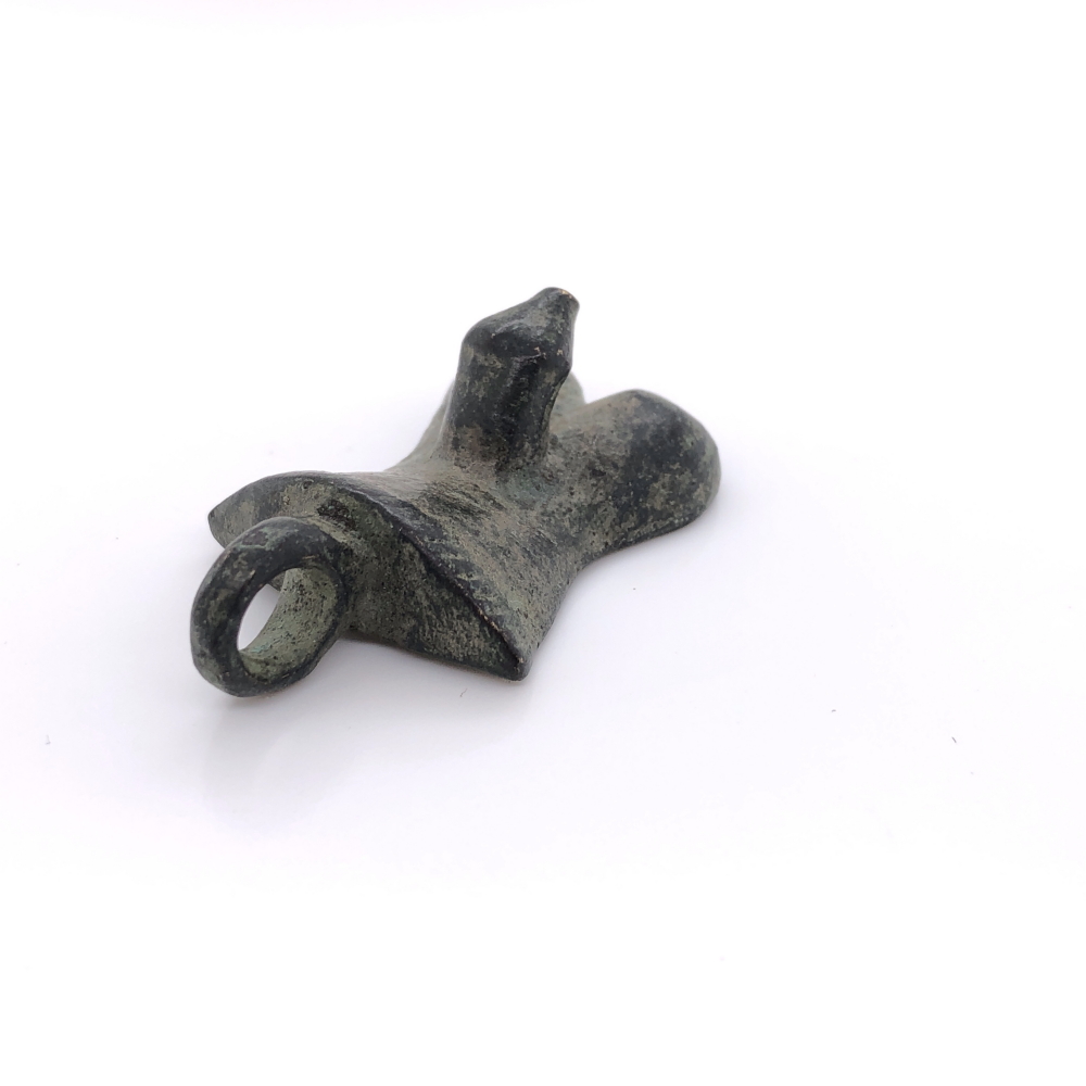 A ROMAN BRONZE PHALLIC PENDANT. H 4cms. - Image 6 of 8