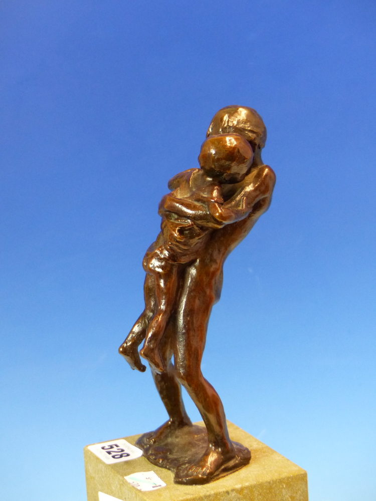 JANE HAMILTON (b. 1950). ARR. TWO BOYS. SIGNED LIMITED EDITION BRONZE, 10/10, MOUNTED ON STONE - Image 2 of 8