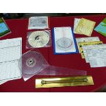 A COLLECTION OF YACHTING NAVIGATIONAL AIDS, SOLENT ESTUARY TIDAL CHARTS, TO INCLUDE: A BROOKES &