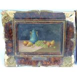 FRANZ NOWAK (1885-1973). ARR. PAIR OF MINIATURE STILL LIFES. BOTH SIGNED OIL ON BOARD. 7 x 10cms (