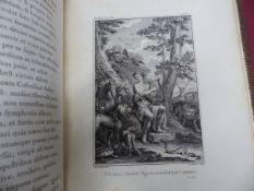 QUINTI HORATII FLACCI CARMINUM, BOOK 4, PRINTED BY JOHANNIS BASKERVILLE 1770, LEATHER BOUND QUARTO