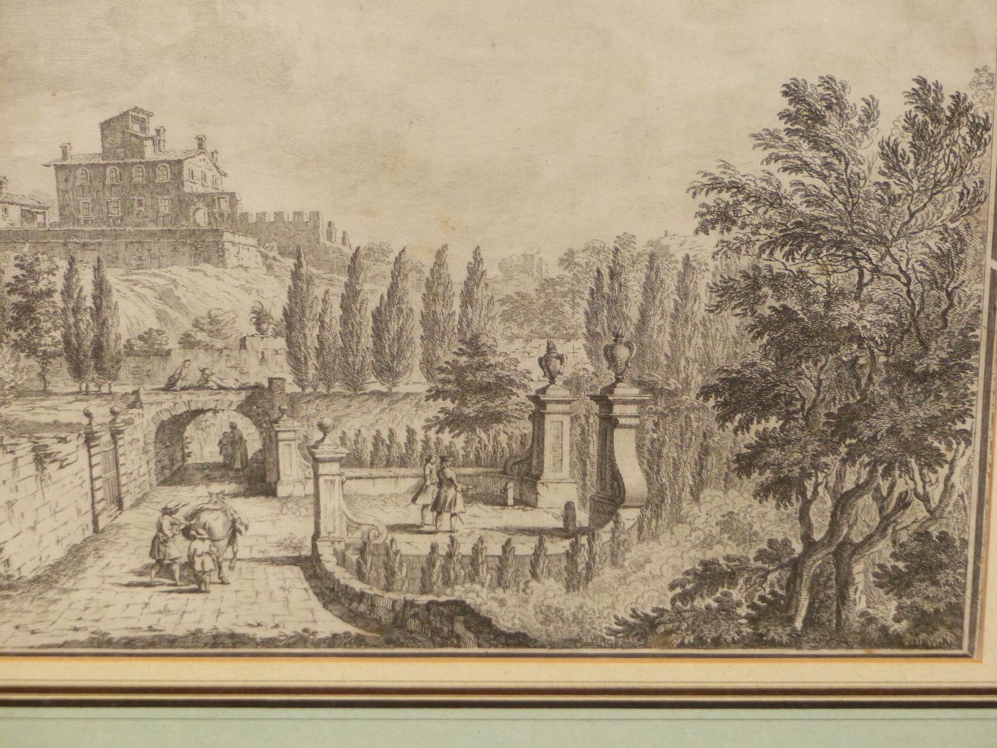 AFTER GUISEPPI ZOCCHI (1711-1767). A PAIR OF ANTIQUE ITALIAN LANDSCAPE PRINTS. 28 x 47cms (2). - Image 3 of 15