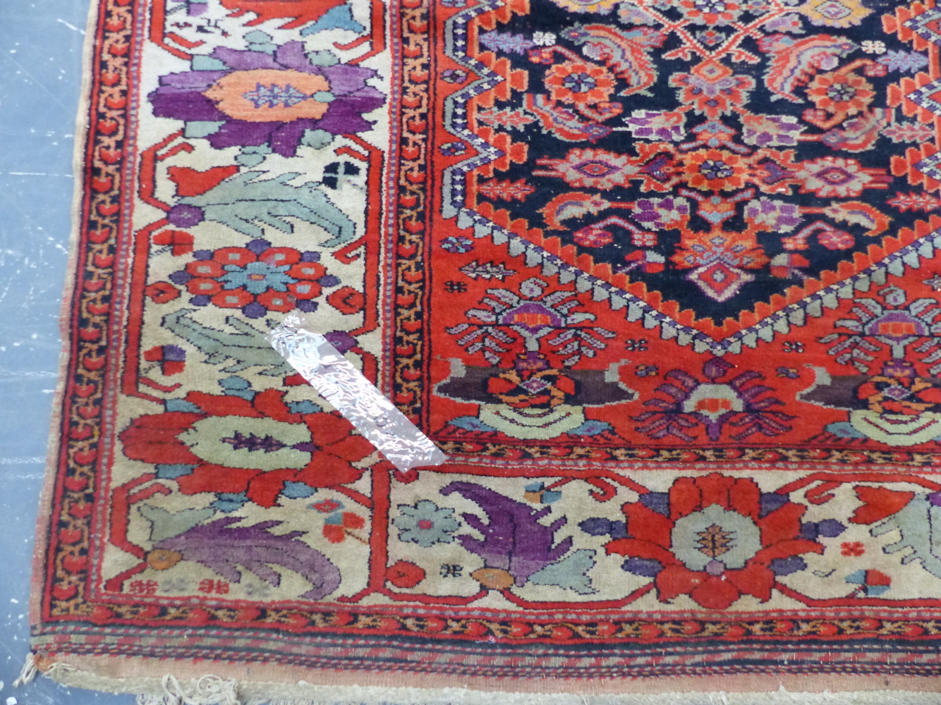 AN ANTIQUE PERSIAN MALAYER RUG. 303 x 150cms. - Image 3 of 10