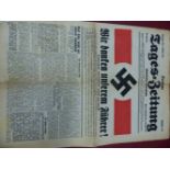 A COPY OF THE DEUTSCHE TAGES-ZEITUNG FOR THE 4TH OCTOBER 1938