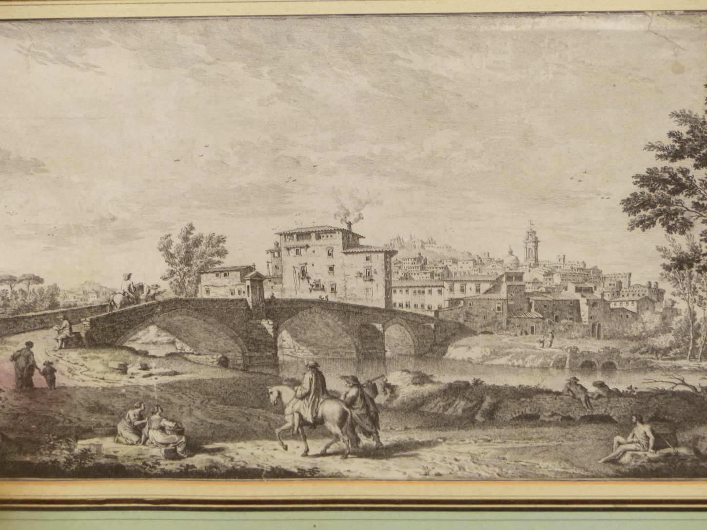 AFTER GUISEPPI ZOCCHI (1711-1767). A PAIR OF ANTIQUE ITALIAN LANDSCAPE PRINTS. 28 x 47cms (2). - Image 7 of 15