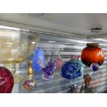 VARIOUS ART GLASS ETC.