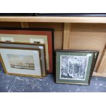 A QUANTITY OF PRINTS AND ENGRAVINGS ETC.
