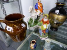 STAFFORDSHIRE FIGURE ETC.