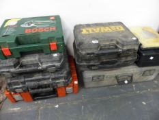 A QUANTITY OF DEWALT POWER TOOLS ETC.