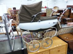 A COACHBUILT DOLLS PRAM.