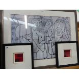 THREE ABSTRACT PICTURES.