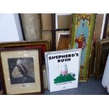 A QUANTITY OF VARIOUS PAINTINGS, PRINTS ETC.