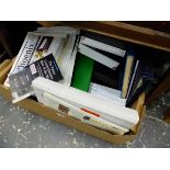 A LARGE GROUP OF EMPTY COIN BOXES, AND RELATED EPHEMERA.