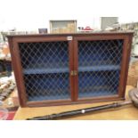 A SMALL REGENCY MAHOGANY SIDE CABINET.