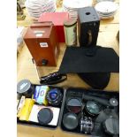 VARIOUS CAMERA LENSES ETC.