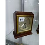 A GARRARD AND CO RETAILED DESK CLOCK BY ELLIOT.