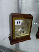 A GARRARD AND CO RETAILED DESK CLOCK BY ELLIOT.