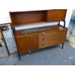 A MID CENTURY NATHAN TEAK SIDE UNIT.