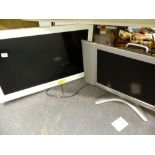 TWO FLAT SCREEN TVS.