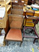 FIVE VARIOUS SIDE CHAIRS