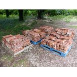 APPROX 300-400 FRENCH TERRACOTTA ROOF TILES.